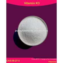 Vitamine K3, puissance de la vitamine K3, vitamine K3 de l&#39;USP / Food &amp; Feed grade 58-27-5